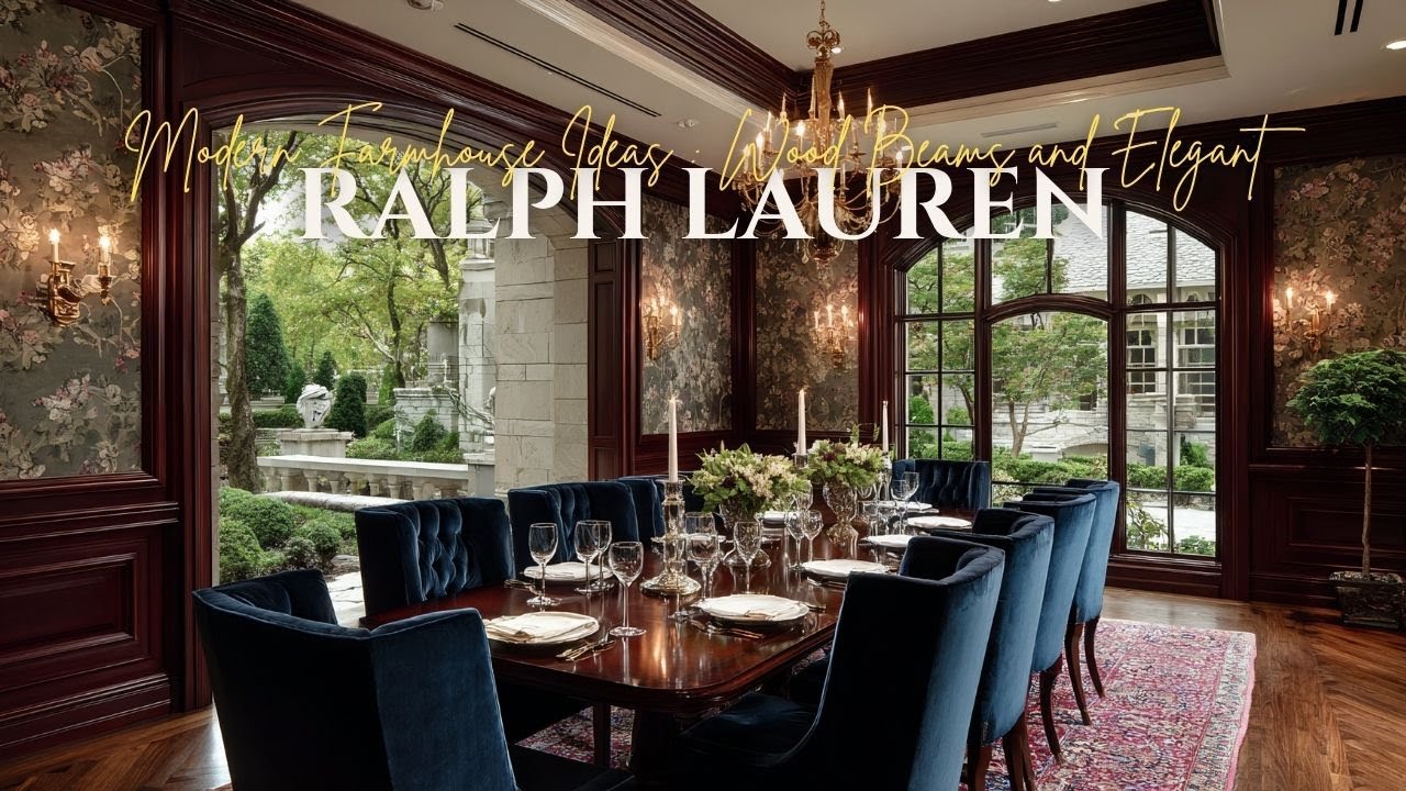 Colonial Revival Dining Room Inspired by Ralph Lauren’s Traditional American Elegance