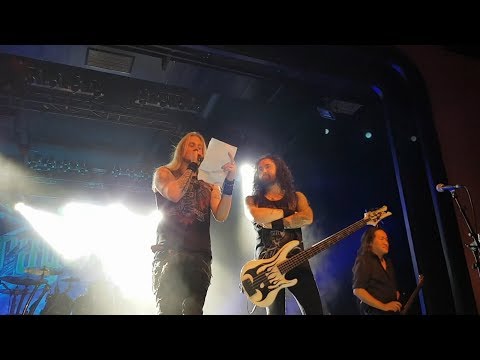 DragonForce - Intro, Marc Hudson talks german (2017 Berlin Germany)