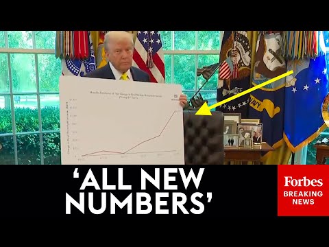 'This Chart Is Pretty Amazing Right Here': Trump Brings Out Shock Chart Claiming Economic Data