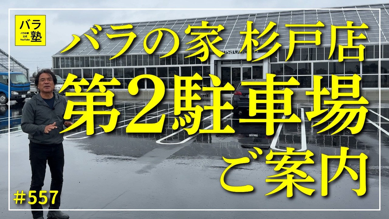 #557 バラの家 杉戸店 第2駐車場のご案内