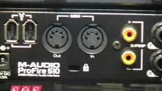 Video thumbnail for AES'08: M-Audio ProFire 610 by Sound On Sound magazine
