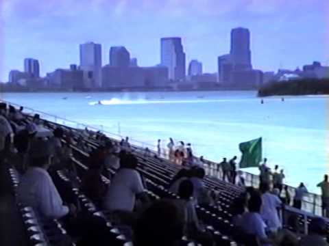Hydroplane Boat Racing at the Miami Marine Stadium 1989