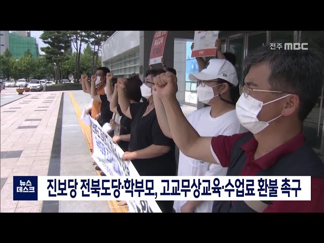 고교 무상교육, 수업료 반납 촉구