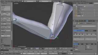Blender 3D : corrective shape keys in Blender:how to correctly animate a bending arm /HD