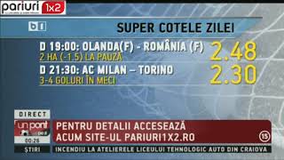 Super cotele weekendului: 4 PARIURI!