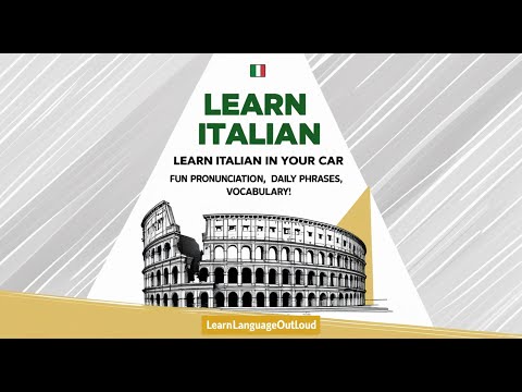 Aprenda italiano no seu carro: pronúncia divertida, frases diárias, vocabulário!