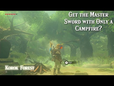 How to Get the Master Sword With Only 3 Hearts (and a Campfire) in Zelda Breath of the Wild!