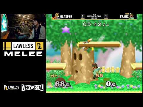 Franz (Dr Mario) vs Glasper (Fox) - LAWLESS MELEE #35 Losers Semifinals
