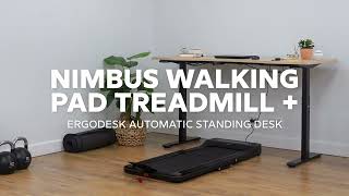 LSG Nimbus Walking Pad Treadmill + ErgoDesk Automatic Standing