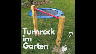 Turnreck im Garten selber bauen Kids DIY Spielgerät im Garten