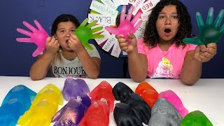 Mystery wheel of slime gloves challenge