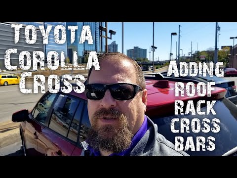 Toyota Corolla Cross adding roof rack cross bars