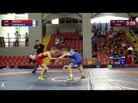 1/4 FS - 48 kg: S. BUCKO (SVK) v. D. ZOPUNIAN (RUS)