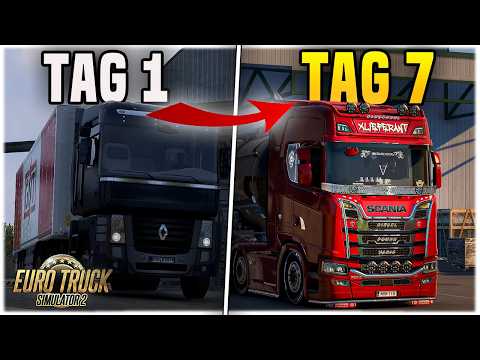 First 7 DAYS in EURO TRUCK SIMULATOR 2! 😳🚛