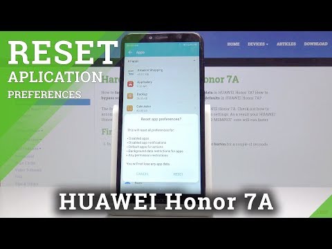 How to Reset App Preferences in Huawei Honor 7A – Default App Configuration
