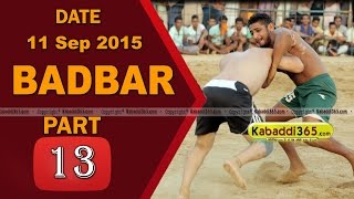 (13) Badbar (Barnala) Kabaddi Touranament 11 Sep 2015
