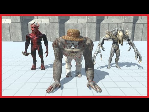 OLD GORO WITH SCOURGE & KOZAROG VS FACTIONS - ANIMAL REVOLT BATTLE SIMULATOR