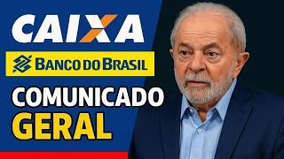 COMUNICADO BOMBA para quem tem CONTA na CAIXA ECONÔMICA ou BANCO do BRASIL CPF 0,1,2,3,4,5,6,7,8,9