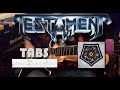 ALEX SKOLNICK (Testament) Signs Of Chaos Solo Cover w/ LESSON, TABS & BACKING TRACK (E STANDARD)