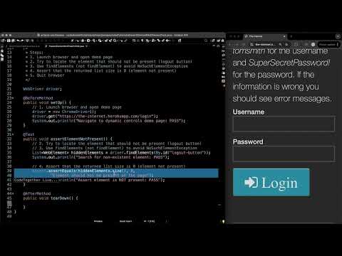 How To Assert Element Is Not Present Tutorial Selenium Testng Java