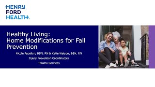 Healthy Living Lecture September 18, 2025: Home Modifications