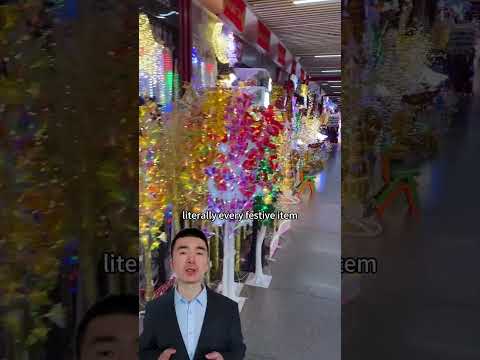 This Chinese Market Sells 80% of the World’s Christmas Decorations!