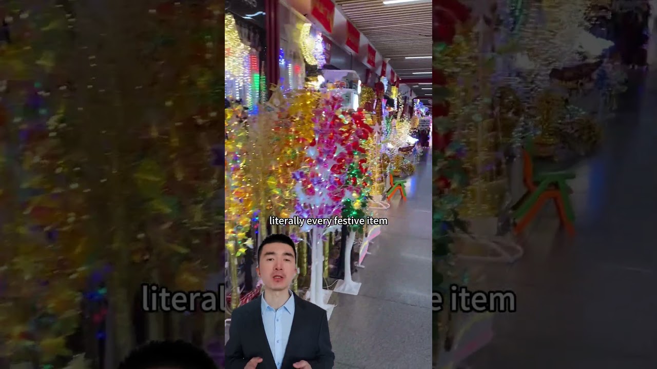 This Chinese Market Sells 80% of the World’s Christmas Decorations!