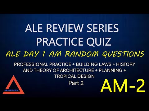 Architecture Review Quiz  - ALE Day1 AM Random Part 2