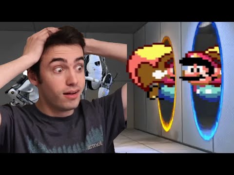 Insane Portal Glitch Level in Mario Maker 2