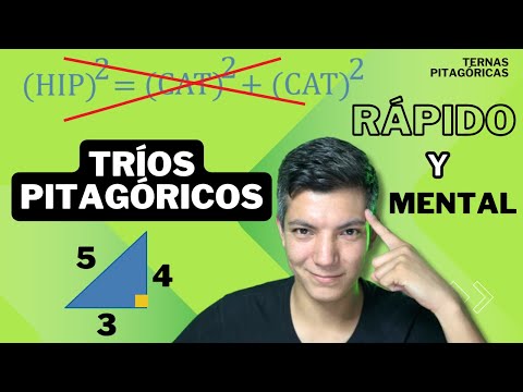 ✅Ejemplo de TRIOS PITAGORICOS |❌NO uses el TEOREMA de PITAGORAS❗