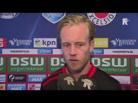 Daan Bovenberg na afloop van Excelsior - PEC Zwolle