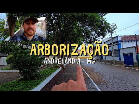 Arborização da praça do Fórum em Andrelândia, Minas Gerais!