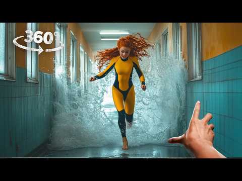 360° Survive Tornado, Flood and Volcano VR 360 Video for vr goggles