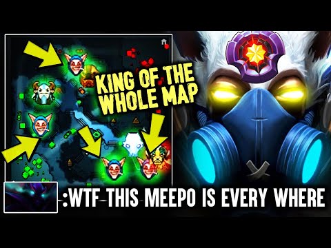 The Most Craziest Meepo Spammer - InK Meepo King Of The Whole Map Dota 2