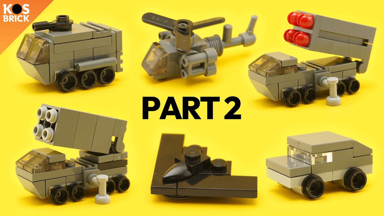 Lego Micro Military Mini Vehicles - Part 2 (Tutorial)