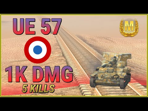 Small but DEADLY! 1K DAMAGE with French Renault UE 57 | WoT Blitz Replays