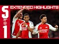 EXTENDED HIGHLIGHTS Arsenal 5 1 Manchester City All The Goals Moments From A Five Goal Feast