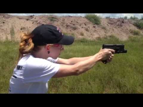 Trigger control and breathing while shooting steel