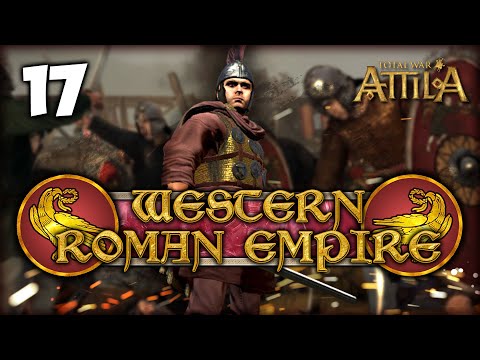 THE BRIDGE OF BLOOD! Total War: Attila - Western Roman Empire Campaign #17