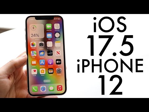 YouTube video summary: iOS 17.5 On iPhone 12! (Review)