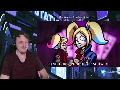 Monika vs. Harley Quinn  Rap Battle (Reaction/Breakdown)