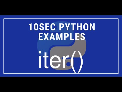 10sec Python Examples Iter Built In Function By Code Recipe