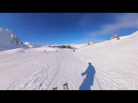 La Plagne 2025 | Blue Piste Serac! | Paradiski [4K]