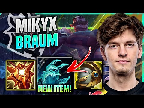 MIKYX PLAYS BRAUM WITH NEW ITEM ANATHEMA'S! - G2 Mikyx Plays Braum SUPPORT vs Leona! |