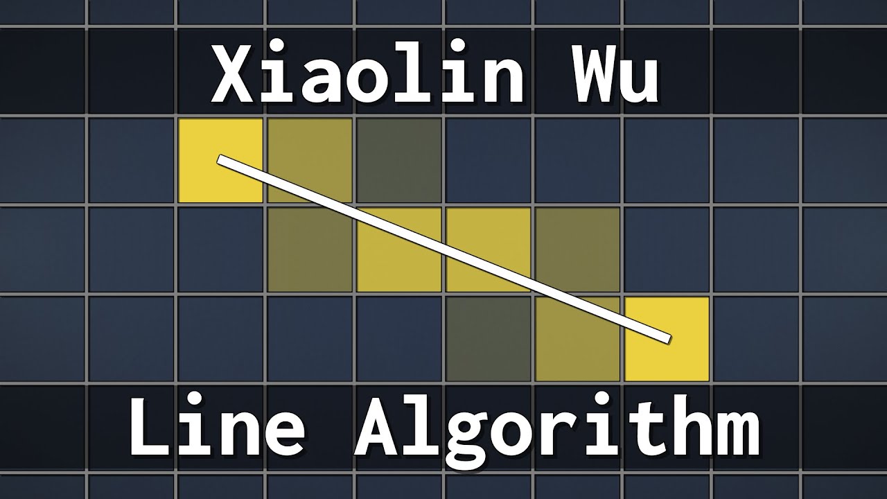 Xiaolin Wu's Line Algorithm - Rasterizing Lines with Anti-Aliasing - YouTube