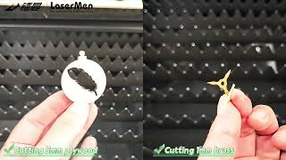 [LaserMen] LM-1319CF 2KW+180W Hybrid fiber and co2 laser cutting machine cutting stainless steel