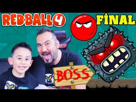 REDBALL 4 BİTTİ! EN SON BÜYÜK BOSS! | REDBALL 4 MAĞARALAR FİNAL!