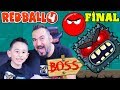 REDBALL 4 BİTTİ EN SON BÜYÜK BOSS REDBALL 4 MAĞARALAR FİNAL