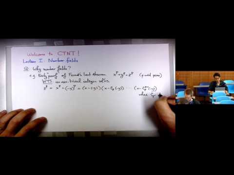 CTNT 2018 - "Basic Algebraic Number Theory" (Lecture 1) by Liang Xiao