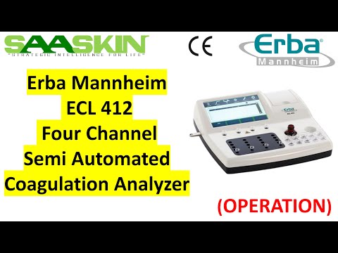 Erba Mannheim ECL 412 Four Channel Semi Automated Coagulation Analyzer | #164268 | Operation |